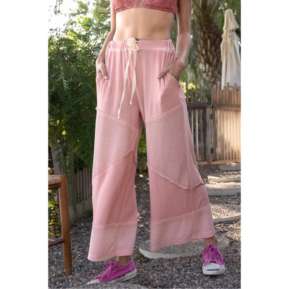 POL Light Pink Wide-Leg Pants - Picture 4 of 5